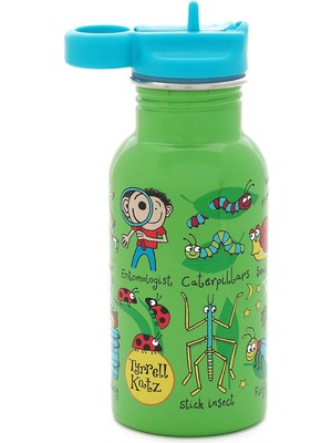 Tyrrell Katz Bugs Pipetli Paslanmaz Çelik Matara 400 ml
