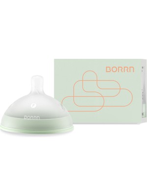 Borrn Antikolik Silikon Hızlı Akışlı Yeşil Biberon Emziği