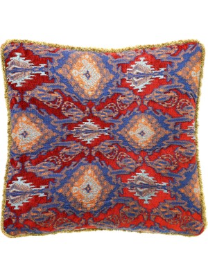 Saloni Ornella Kırmızı Dokuma Kırlent 50 x 50 cm