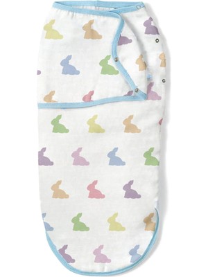 Deux Lapins Rainbow Lapin Blue Müslin Erkek Bebek Hazır Kundak