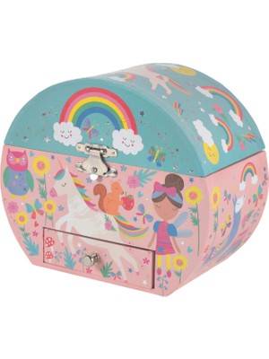 Floss and Rock Rainbow Fairy Müzikli Oval Mücevher Kutusu