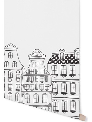 Pop By Gaea Scandinavian House Çocuk Odası Duvar Kağıdı 100 x 100 cm