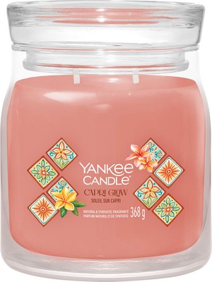 Yankee Candle Capri Glow Pembe Kokulu Mum 368 gr