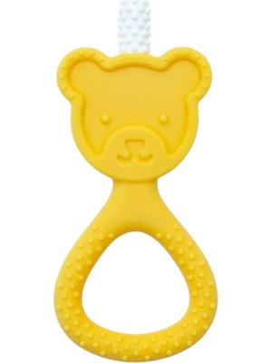 Oogiebear Sarı Silikon Diş Kaşıyıcı