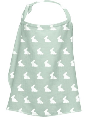 Deux Lapins Mono Lapin Matcha Green Pamuklu Müslin Bebek Emzirme Önlüğü