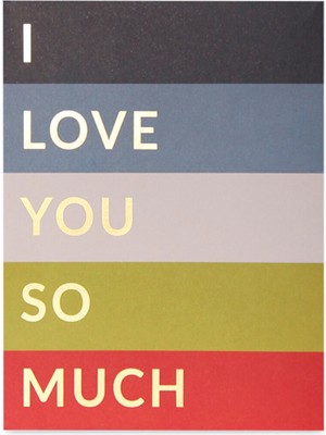 Notaret I Love You So Much Tebrik Kartı