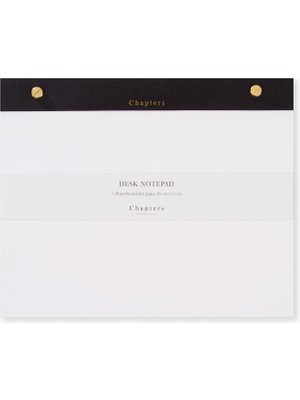 Chapters Large Notepad Black Masaüstü Not Kağıtları
