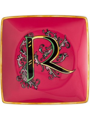 Rosenthal Alphabet R Harfli Porselen Dekoratif Tabak 12 cm