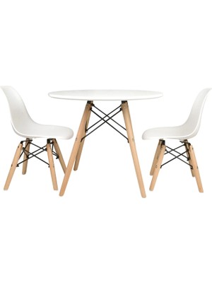 Woody&Happy Eames Ahşap Çocuk Çalışma Masa Takımı