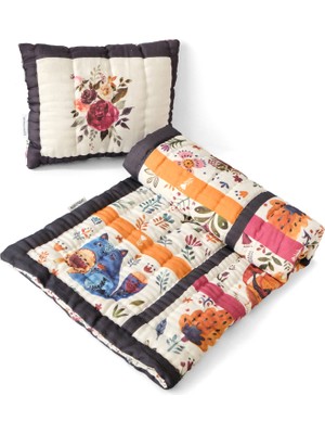 Uniqlooms Animals El Yapımı Organik Pamuk Bebek Çocuk Yatak Örtüsü Takımı