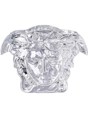 Versace Medusa Grande Kristal Şeffaf Vazo