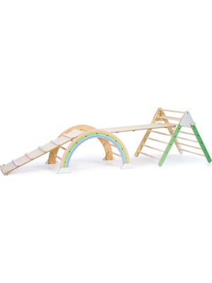 Simre Kids Pastel Pikler Dağ ve Gökkuşağı Aktivite Merkezi