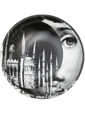 Fornasetti N 406 Yüz Baskılı Porselen Kül Tablası