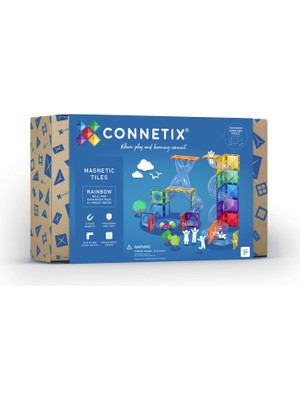 Connetix Rainbow Ball Run Expansion Manyetik Bloklar 66 Parça Yapı Oyuncağı