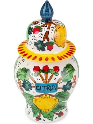Feeling Good Inside Sicilian Lemon Collection Handmade Citron Seramik Mini Vazo