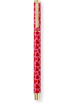 Chapters Premium Pink Red Hearts Roller Kalem