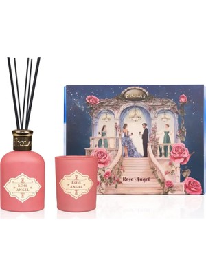 Fiolas Rose Angel Mum ve Oda Kokusu 2'li Set