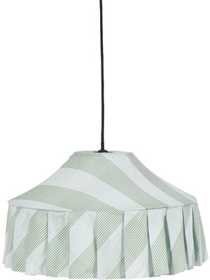 Nobodinoz Nicole Green Diagonal Stripe Aydınlatma Şapkası