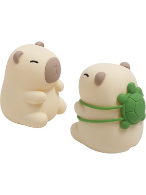 Sevimli Capybara Sırt Çantalı Çocuk Odası Gece Lambası