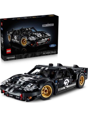 LEGO Technic 1966 Ford GT40 Mkıı 793 Parça 18+ Yaş Yarış Arabası Klasik Otomobil Modeli Yapı Oyuncağı T02042223