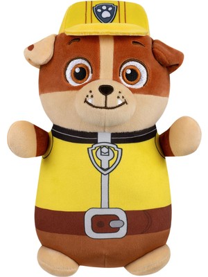Squishmallows Hugmees Paw Patrol Serisi Rubble Peluş Oyuncak 25 cm PW00010