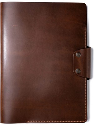 Roarcraft Hemingway Antik Kahve Deri Defter Kılıfı A4 Organizer