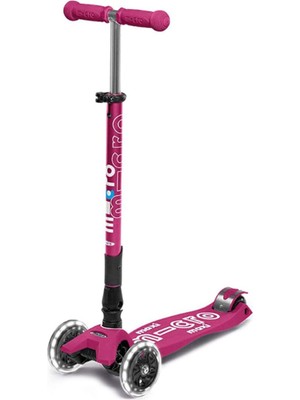 Micro Maxi Deluxe Katlanabilir LED Işıklı 3 Tekerlekli 5-12 Yaş Çocuk Scooter