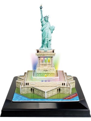 Cubic Fun Abd LED Işıklı Özgürlük Anıtı 3D Puzzle 37 Parça