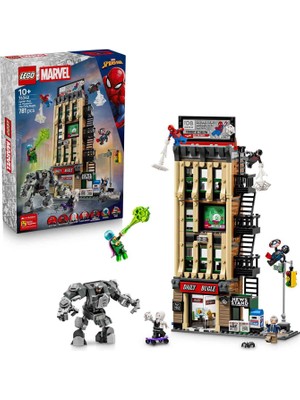 LEGO Marvel Örümcek Adam Mysterio'ya Karşı: Daily Bugle 781 Parça 10+ Yaş Yapı Oyuncağı 76342