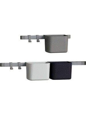 Leander Dusty Grey Alüminyum 3'lü Çocuk Odası Düzenleyici