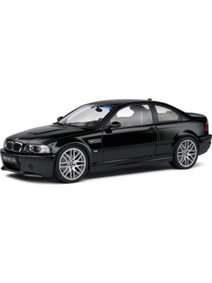 Solido 1:18 2003 Bmw E46 M3 Csl Diecast Siyah Metal Minyatür Model Araba