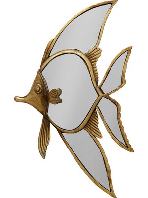 Kare Design Pisces Balık Formlu Polyresin Duvar Aynası
