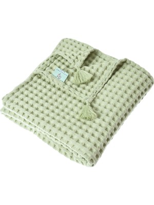 Casadora Baby Mint %100 Pamuk Bebek Waffle Pike Örtü 90 x 120 cm