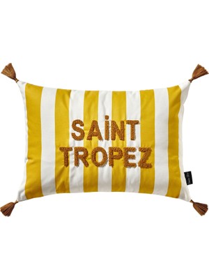 Chiara Alessi Saint Tropez Sarı Polyester Dekoratif Kırlent 35 x 50 cm