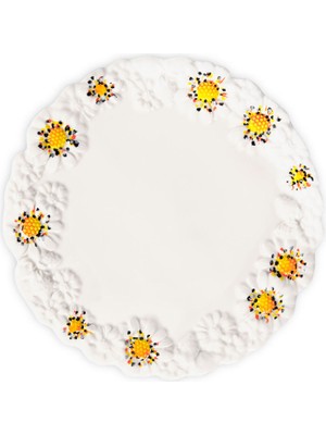 Edelweiss Italy Camomilla Beyaz Servis Tabağı