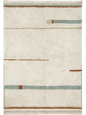 Lorena Canals Eco City Koleksiyonu Lanes Vintage Blue Çocuk Odası Halı 140 x 200 cm