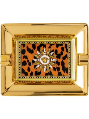 Versace Jungle Animalier Porselen Kül Tablası 13 cm