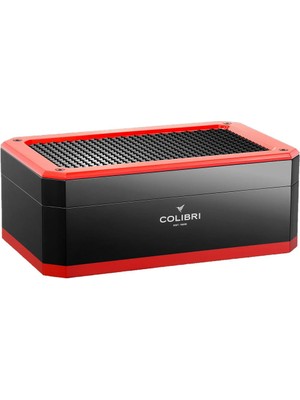 Colibri Rally Humidor Piano Siyah/kırmızı 120'S Puro Kutusu