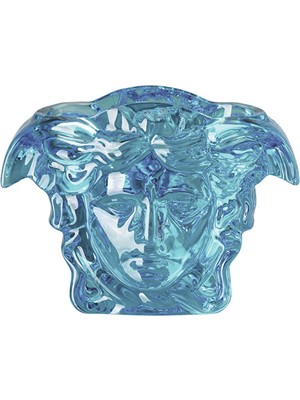 Versace Medusa Grande Mavi Kristal Vazo 19 cm