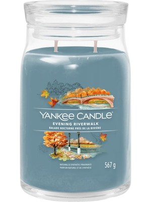Yankee Candle Evening Riverwalk Mavi Büyük Mum 567 G