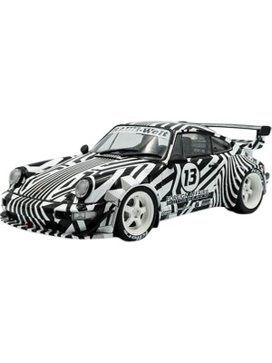 Solido 1:18 2022 Porsche Rwb Bodykit #13 The Zebra Camouflage Model Araba