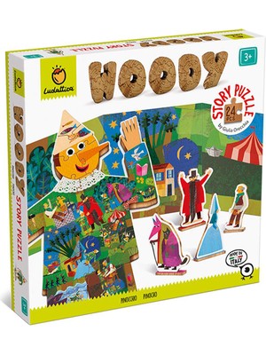 Ludattica Pinokyo Ahşap Çocuk Puzzle