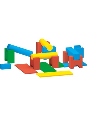Edutoys Renkli Modüler 18 Parça Sünger Oyunu Seti