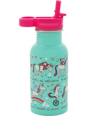 Tyrrell Katz Unicorn Pipetli Paslanmaz Çelik Matara 400 ml