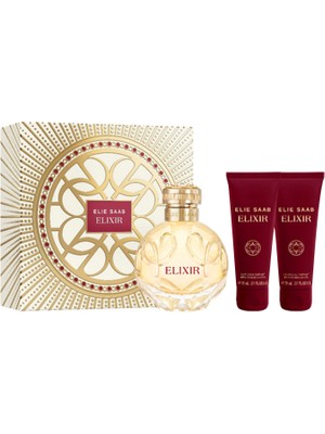 Elie Saab Elixir Edp 100 ml + 75 ml Vücut Losyonu + Duş Jeli Gift Kadın Parfüm Seti