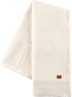Barine Ekru %100 Pamuk Müslin Runner 50X250 cm
