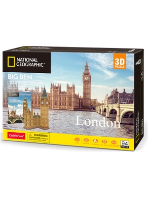 Cubic Fun National Geographic Serisi Big Ben 3D Puzzle 94 Parça