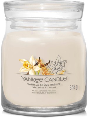 Yankee Candle Vanilla Crème Brûlée Kahverengi Tatlı ve Baharat Kokulu Mum 368 G