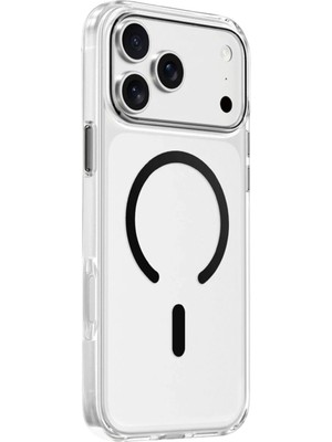 Keephone iPhone 17 Pro Aurora Magsafe Uyumlu Siyah Telefon Kılıfı