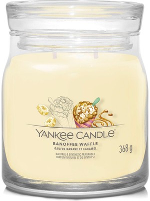 Yankee Candle Banoffee Waffle Kokulu Sarı Mum 368 G